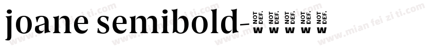 joane semibold字体转换